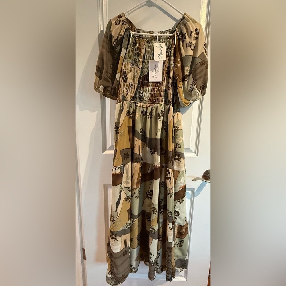 Floral Patchwork Dress